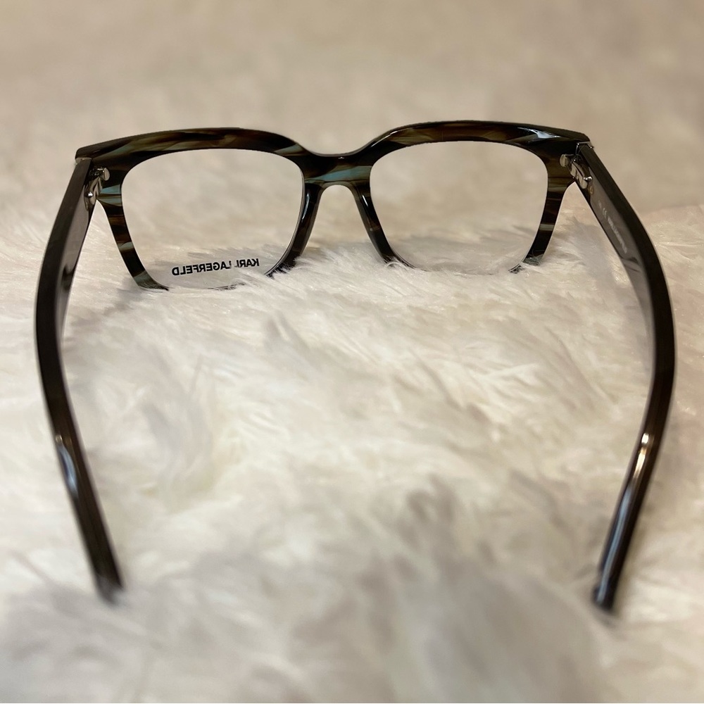 Women’s Karl Lagerfeld Glasses - Striped Green - Picture 6 of 7